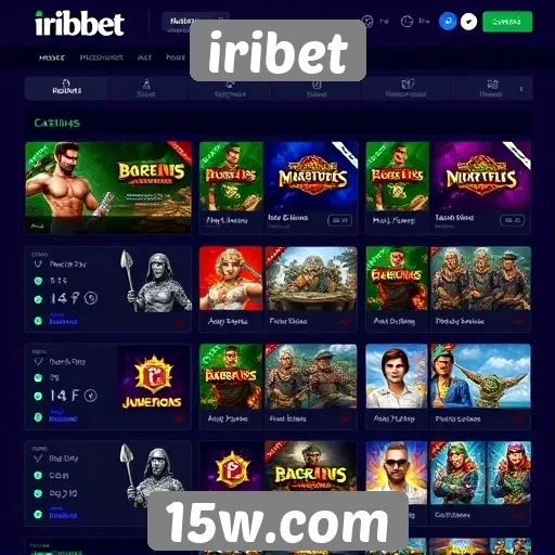 Exploração das funcionalidades do site iribet